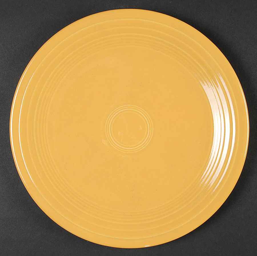 Fiesta Yellow (Older) Luncheon Plate by Homer Laughlin -1