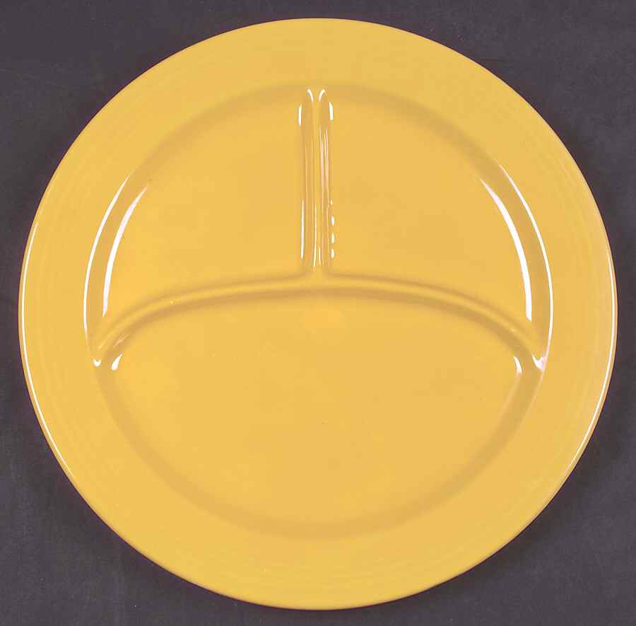 Fiesta Yellow (Older) Grill Plate by Homer Laughlin -1
