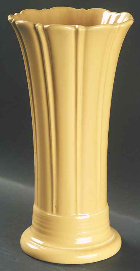 Fiesta Yellow (Older) 10" Vase by Homer Laughlin -1