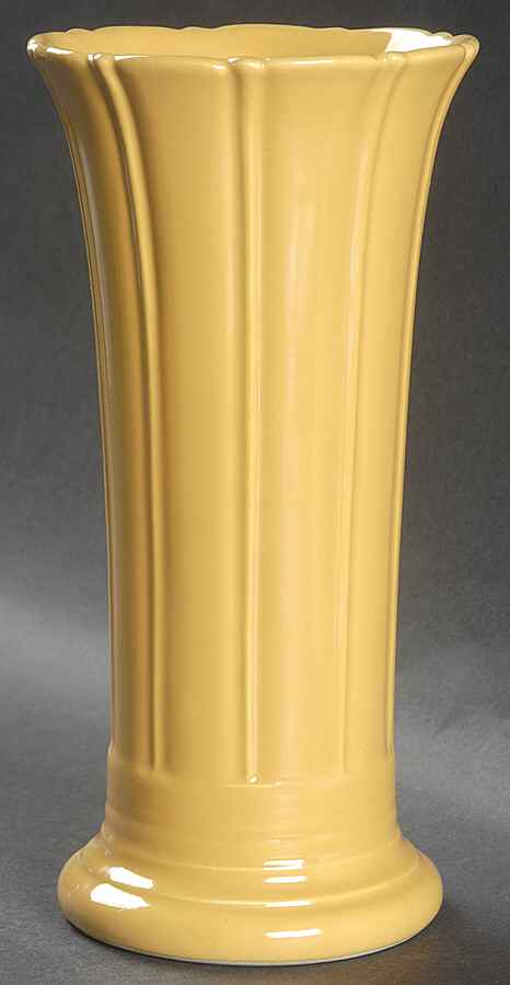 Fiesta Yellow (Older) 8" Vase by Homer Laughlin -1
