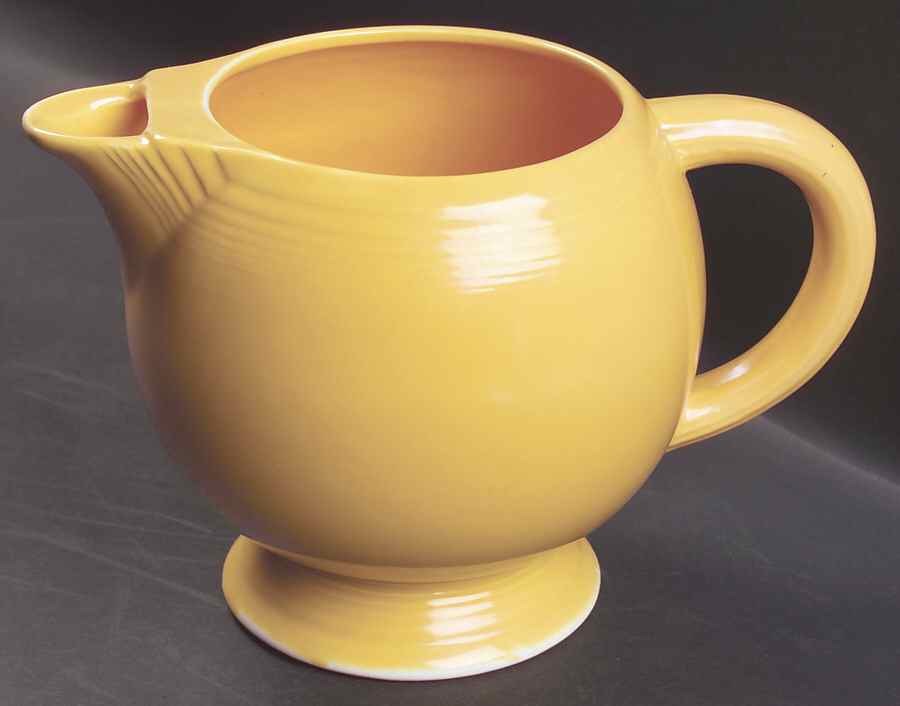 Fiesta Yellow (Older) 64 Oz Pitcher by Homer Laughlin -1