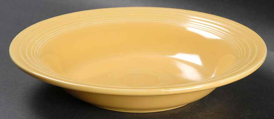 Fiesta Yellow (Older) Rim Soup Bowl by Homer Laughlin -1
