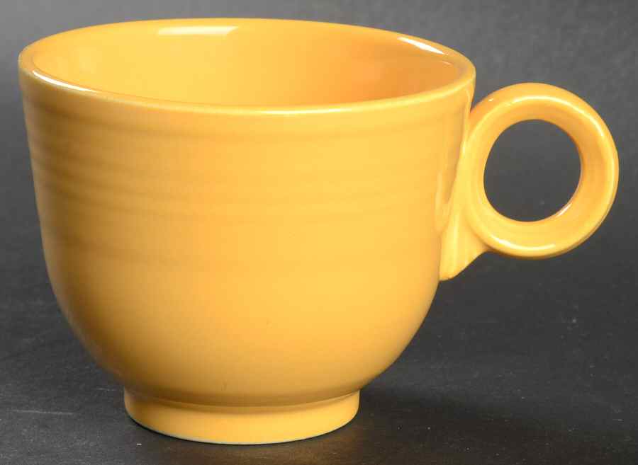 Fiesta Yellow (Older) Footed Cup by Homer Laughlin -1