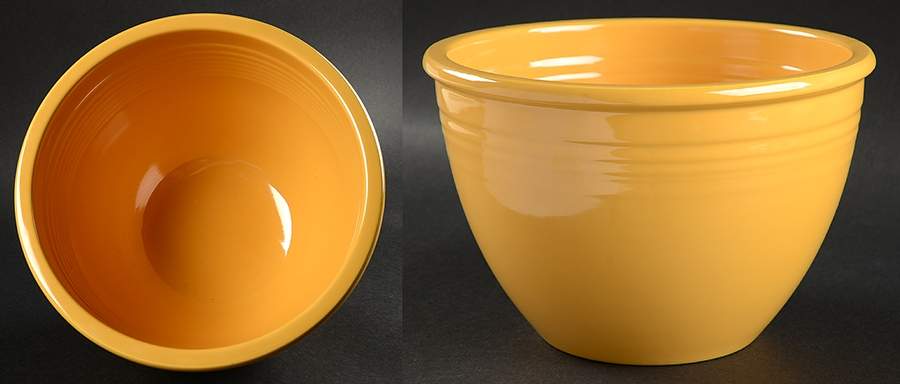 Fiesta Yellow (Older) 7" Nested Mixing Bowl w/No Center Interior Rings by Homer Laughlin -1