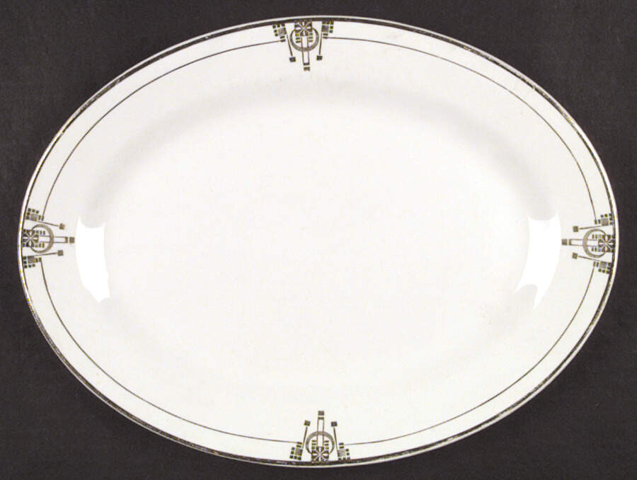G2301 12" Oval Serving Platter by Homer Laughlin -1