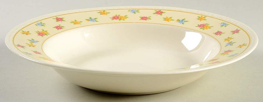 Moselle (Eggshell Georgian) Rim Soup Bowl by Homer Laughlin -1