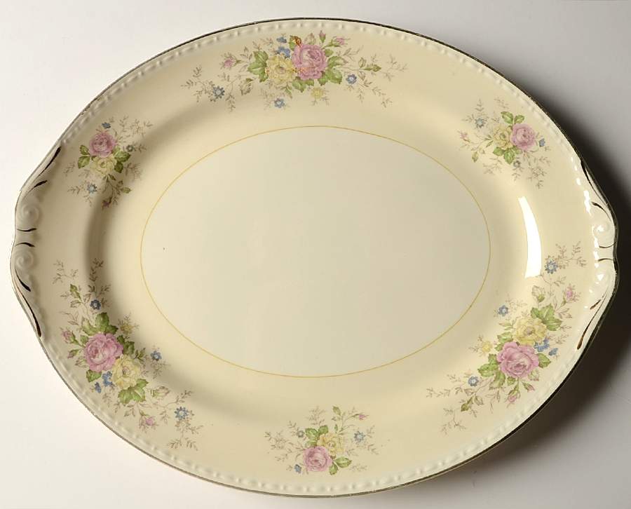 G3351-G3444 13" Oval Serving Platter by Homer Laughlin -1