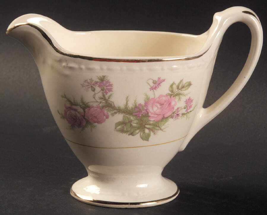 Heather Rose (Eggshell Georgian) Creamer by Homer Laughlin -1