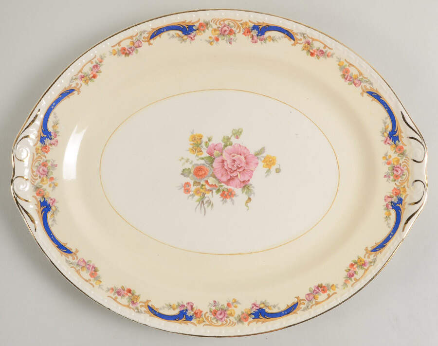 G3384 13" Oval Serving Platter by Homer Laughlin -1