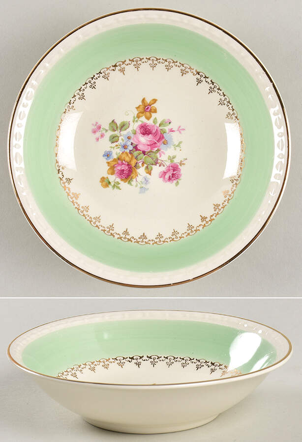 Marilyn Green Fruit/Dessert (Sauce) Bowl by Homer Laughlin -1