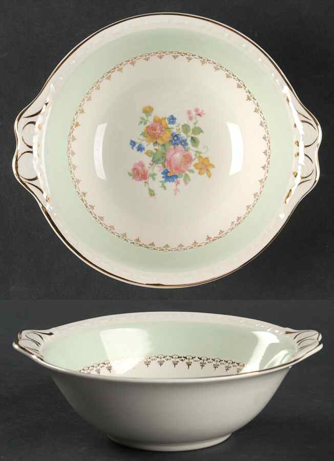 Marilyn Green Lugged Cereal Bowl by Homer Laughlin -1