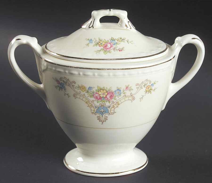 Wedgwood Sugar Bowl & Lid by Homer Laughlin -1