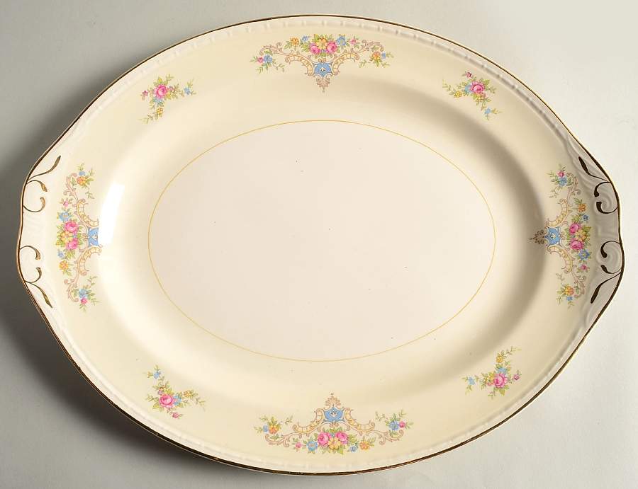 Wedgwood 15" Oval Serving Platter by Homer Laughlin -1