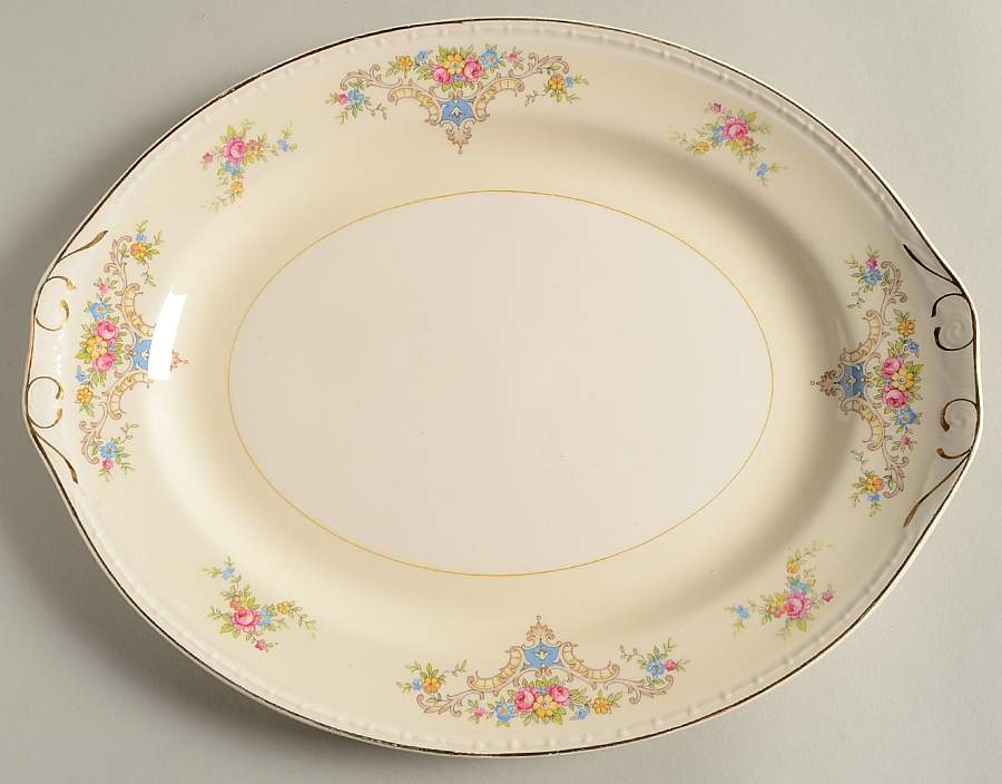 Wedgwood 13" Oval Serving Platter by Homer Laughlin -1