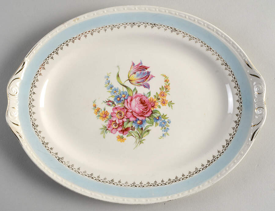G3439 11" Oval Serving Platter by Homer Laughlin -1