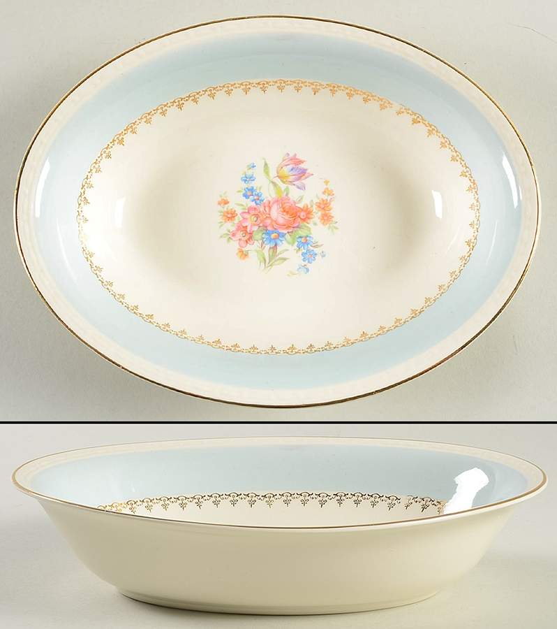 G3439 9" Oval Vegetable Bowl by Homer Laughlin -1
