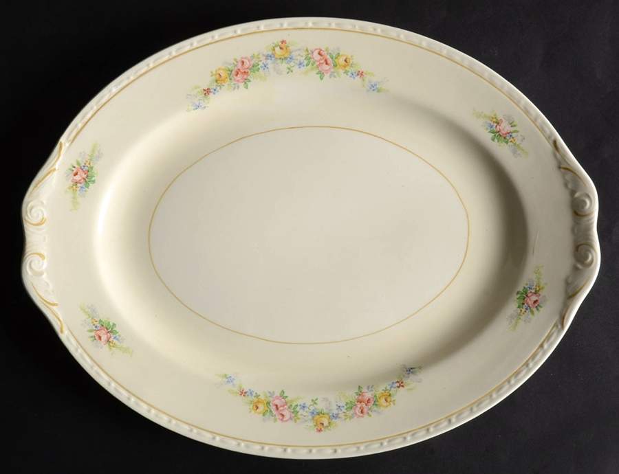 G3466 11" Oval Serving Platter by Homer Laughlin -1