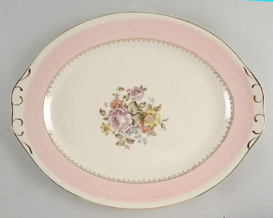 Arcadia 16" Oval Serving Platter by Homer Laughlin -1