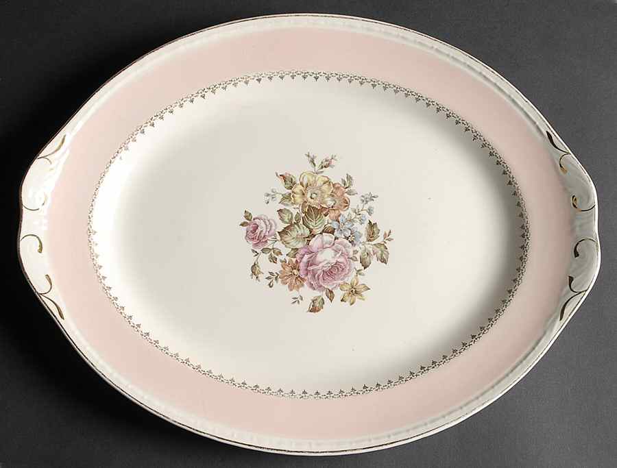 Arcadia 15" Oval Serving Platter by Homer Laughlin -1