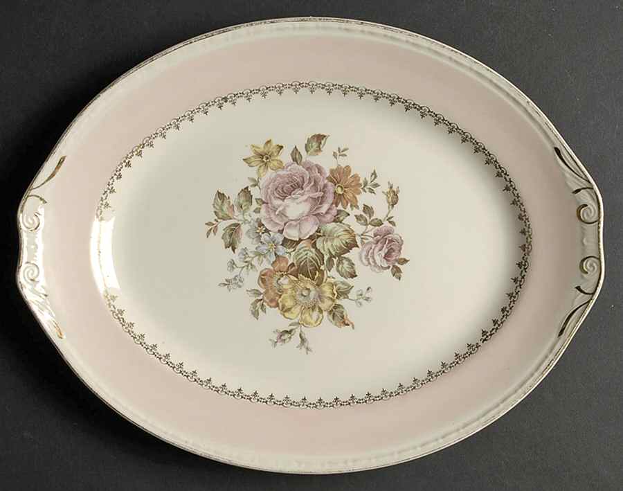 Arcadia 11" Oval Serving Platter by Homer Laughlin -1