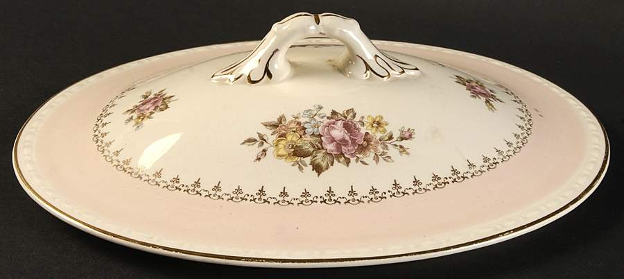 Arcadia Lid for Oval Vegetable by Homer Laughlin -1