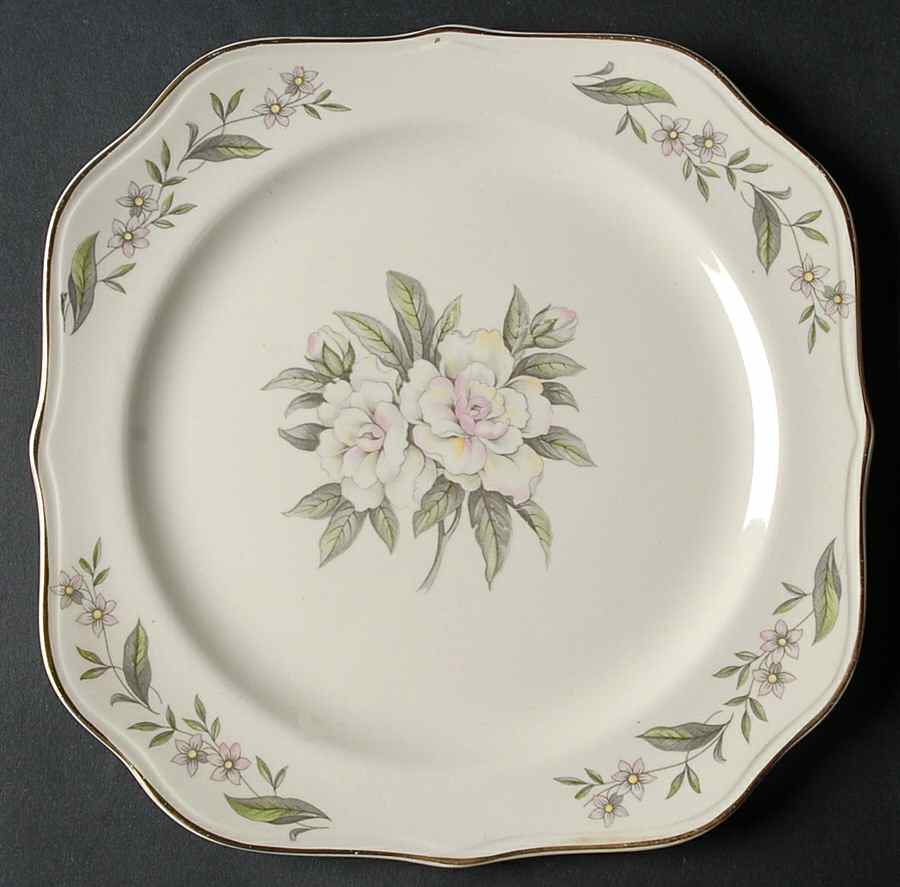 Gardenia Square Salad Plate by Homer Laughlin -1