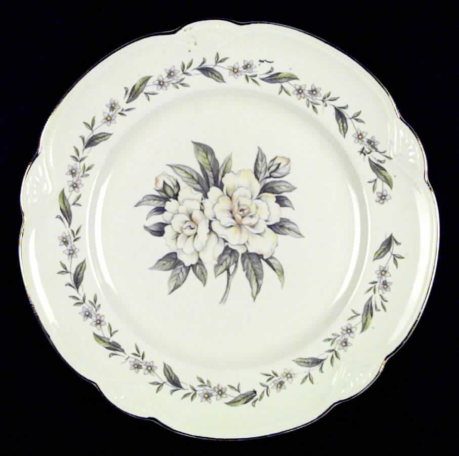 Gardenia (Marigold Sh) Dinner Plate by Homer Laughlin -1