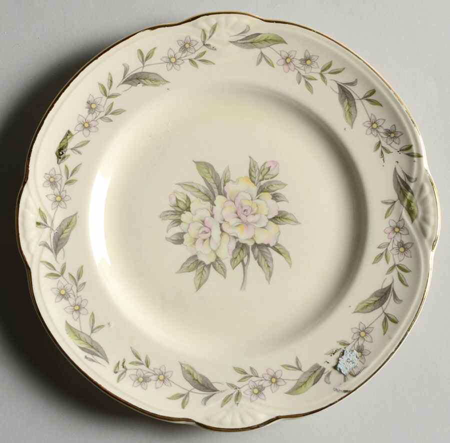 Gardenia (Marigold Sh) Bread & Butter Plate by Homer Laughlin -1