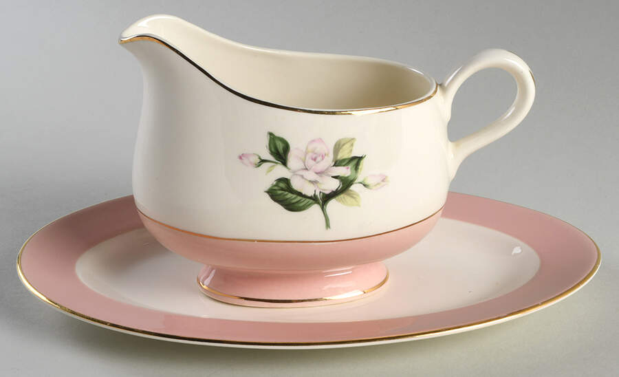 Glenwood Gravy Boat & Underplate/Relish by Homer Laughlin -1