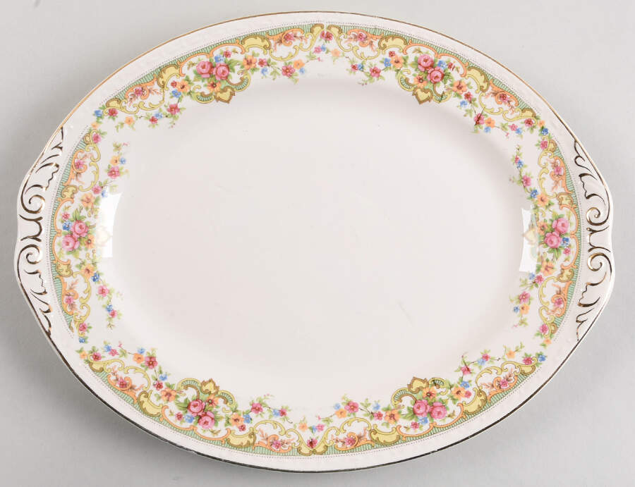 Gobelin 11" Oval Serving Platter by Homer Laughlin -1