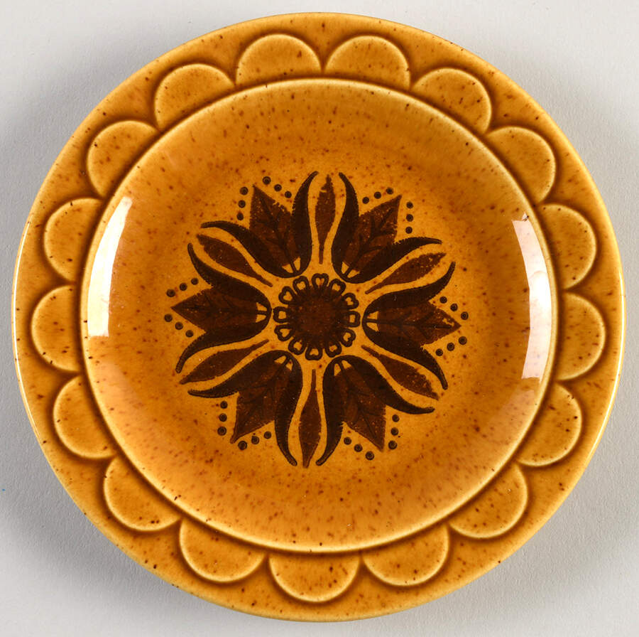 Golden Harvest Bread & Butter Plate by Homer Laughlin -1