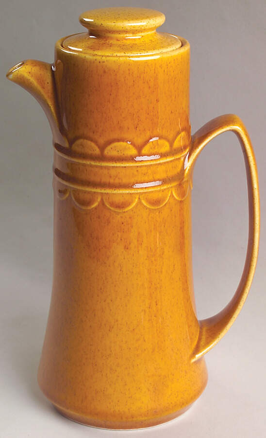 Golden Harvest Coffee Pot & Lid by Homer Laughlin -1