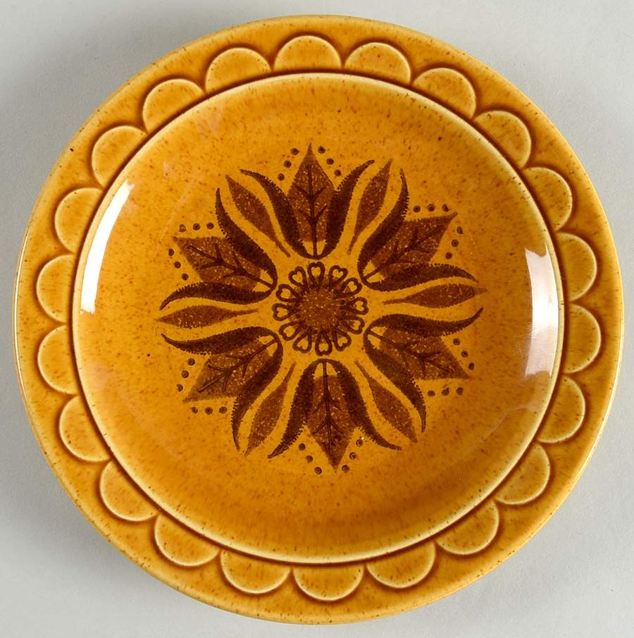 Golden Harvest Salad Plate by Homer Laughlin -1