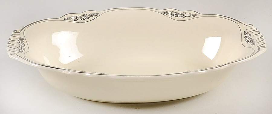 Gold Rose 9" Oval Vegetable Bowl by Homer Laughlin -1