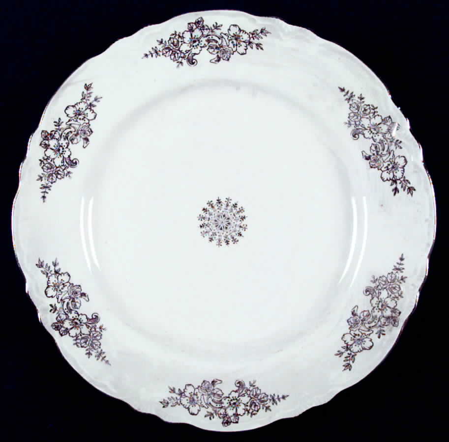 Golden Rose (Republic Shape) Dinner Plate by Homer Laughlin -1
