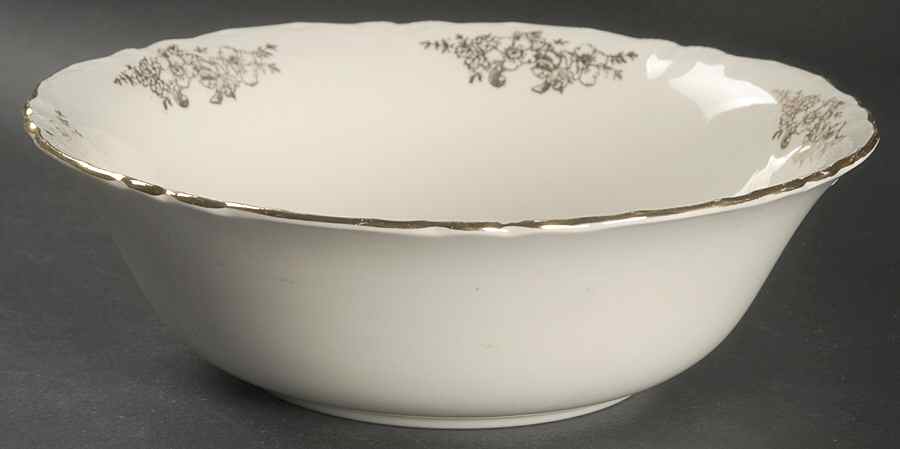 Golden Rose (Republic Shape) 8" Round Vegetable Bowl by Homer Laughlin -1
