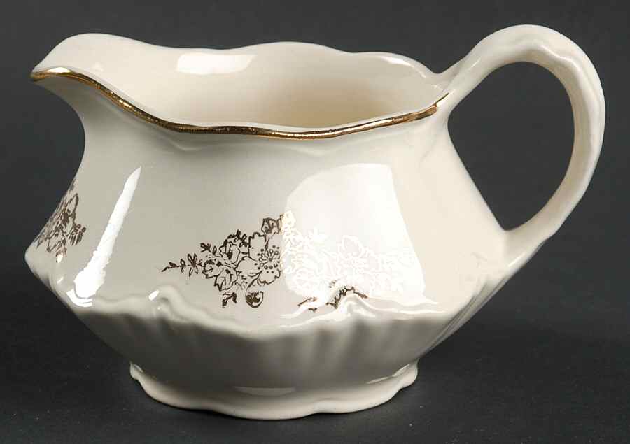 Golden Rose (Republic Shape) Creamer by Homer Laughlin -1