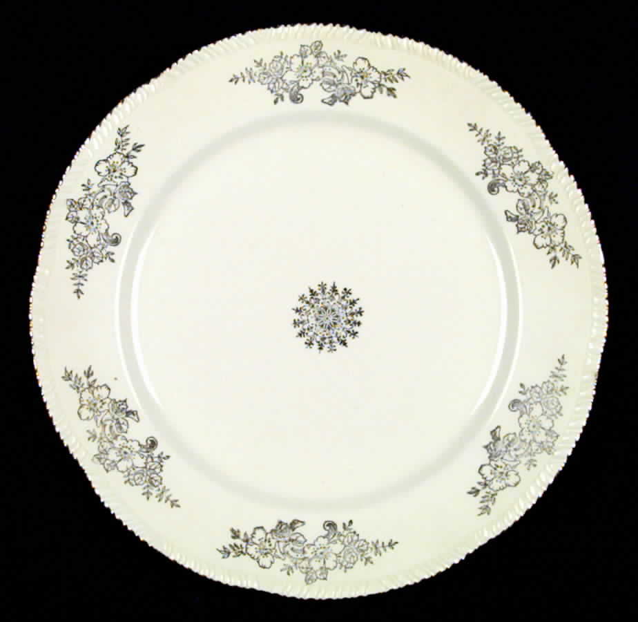 Golden Rose (Liberty Shape) Dinner Plate by Homer Laughlin -1