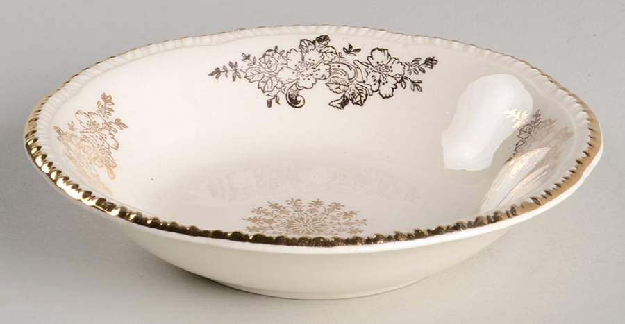 Golden Rose (Liberty Shape) Fruit/Dessert (Sauce) Bowl by Homer Laughlin -1
