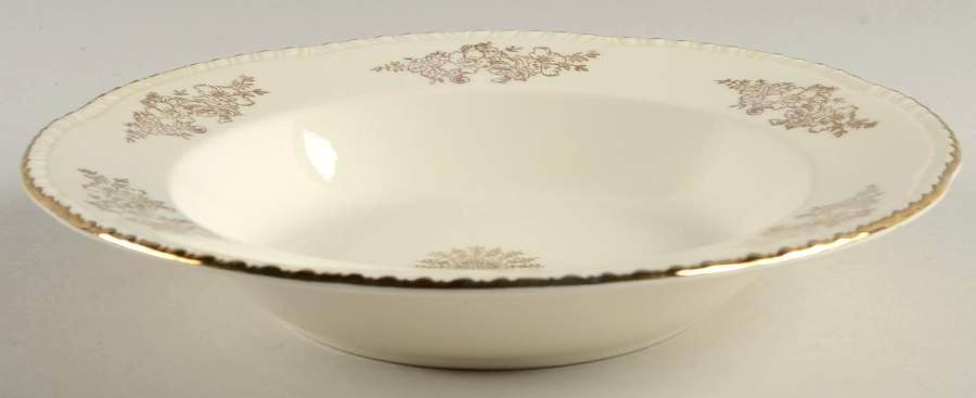 Golden Rose (Liberty Shape) Rim Soup Bowl by Homer Laughlin -1