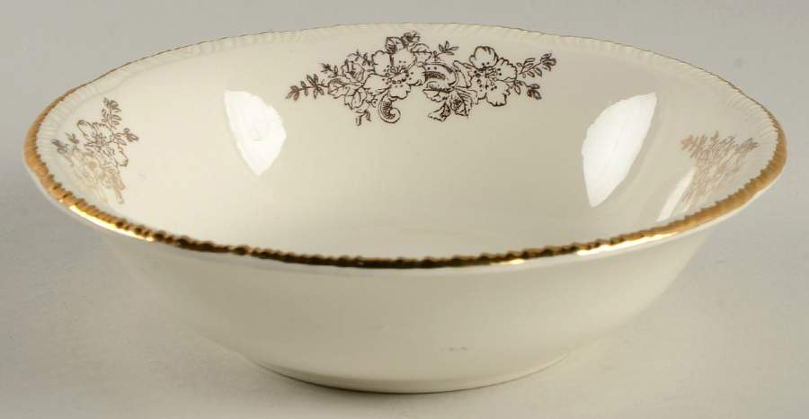 Golden Rose (Liberty Shape) Coupe Cereal Bowl by Homer Laughlin -1