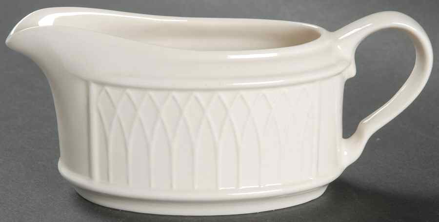 Gothic (Wide Rim) Individual Gravy Boat No Underplate by Homer Laughlin -1