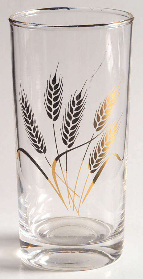 Golden Wheat 10 Oz Glassware Tumbler by Homer Laughlin -1