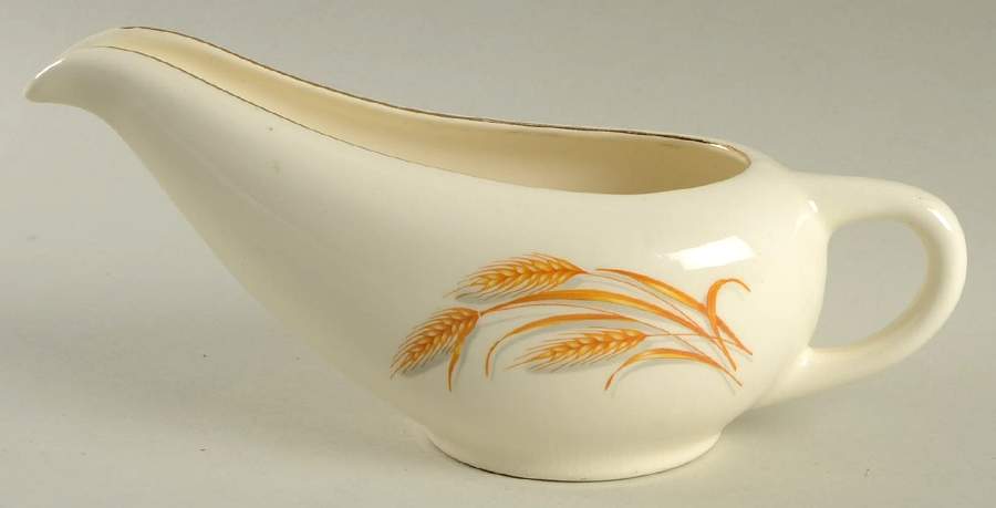 Golden Wheat Open Sauce Boat by Homer Laughlin -1