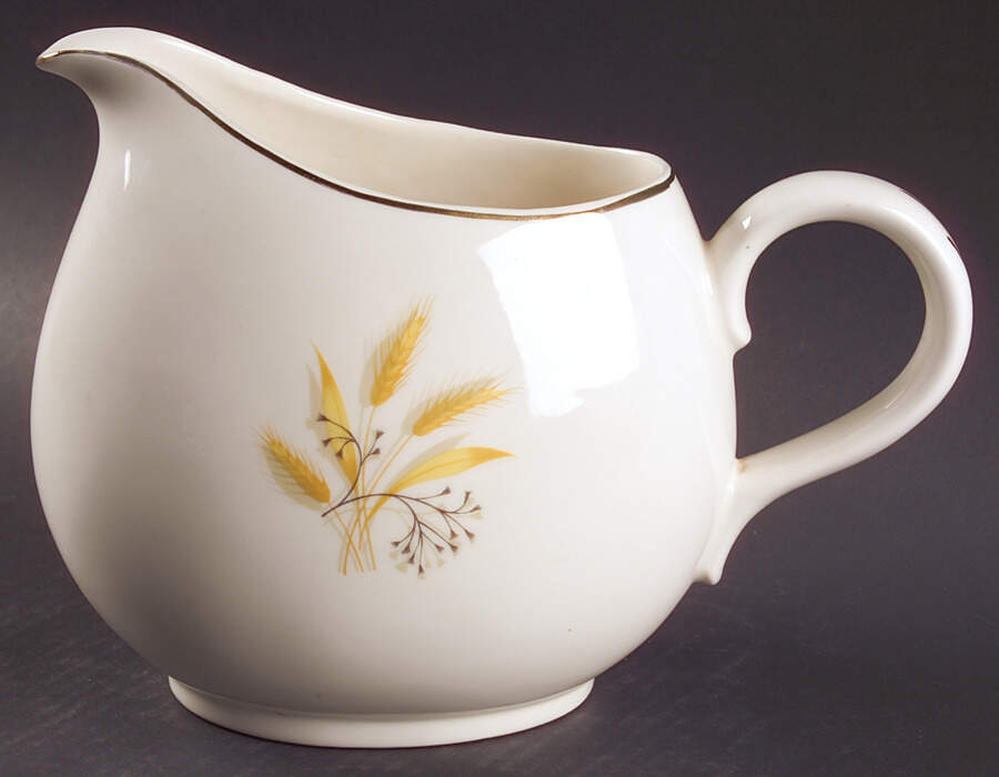 Golden Wheat (Rhythm Shape) 72 Oz Pitcher by Homer Laughlin -1