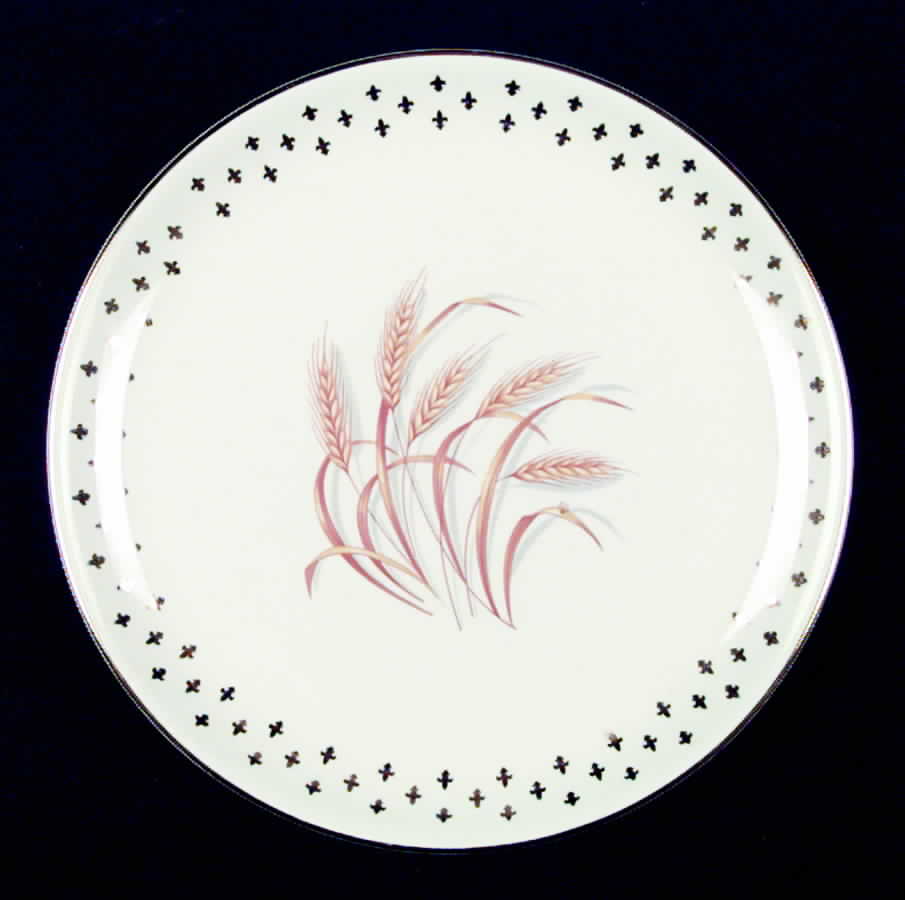 Golden Wheat Luncheon Plate by Homer Laughlin -1