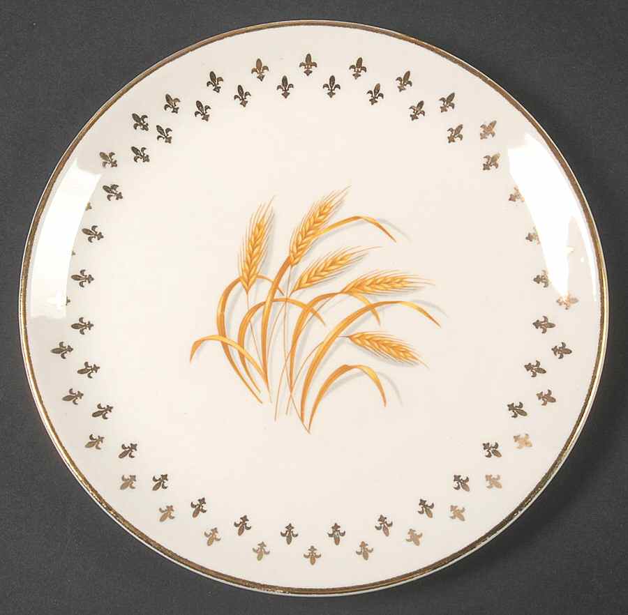 Golden Wheat Bread & Butter Plate by Homer Laughlin -1