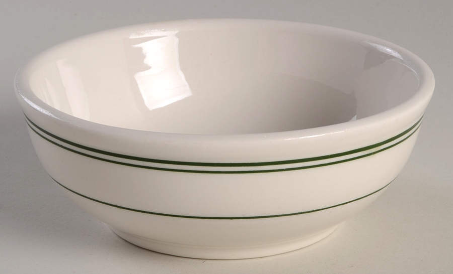 Green Band Coupe Cereal Bowl by Homer Laughlin -1