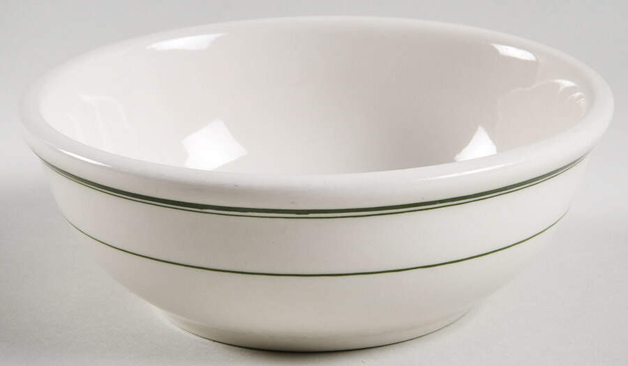 Green Band Coupe Cereal Bowl by Homer Laughlin -1