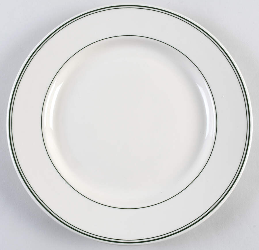 Green Band Service Plate (Charger) by Homer Laughlin -1